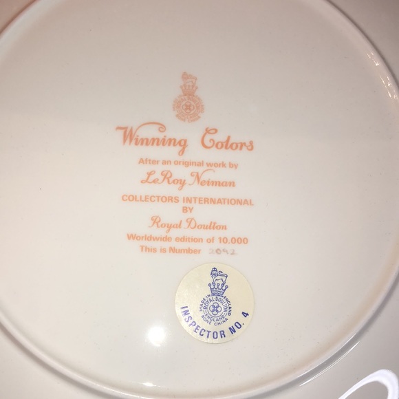 Royal Doulton “Winning Colours” Artist LeRoy Neiman - Picture 5 of 7